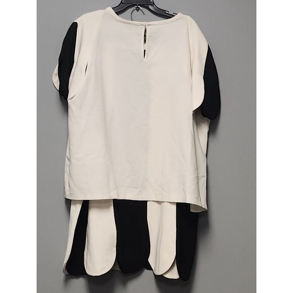 Victoria Beckham Target Scalloped Skirt Set Women's 3x/26 Black White Career - Picture 2 of 10